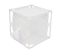 Tbest Boîte d'élevage en Réutilisable Blanche d'observation en PVC avec Conception de Manchon pour l'exploration Scientifique en Plein Air pour Enfants (en Forme de Manche)