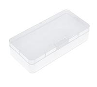 Tbest Boîte en Plastique 2 Pièces 10 Cm X 20, Boîte de Rangement en Plastique Recquette Transparente Numérique électronique Arieall Résistant à la Couverture Flip