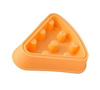 Tbest Bol de Nourriture Lente pour Animaux de Compagnie, en Forme de Pizza, Gamelle pour Ingestion Lente, pour Chiens et Chats, Grande capacité, Anti-étouffement, Matériau PP Sûr, Facile à Nettoyer