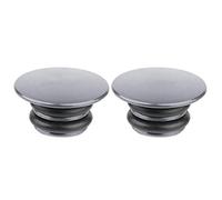 Tbest Bouchon Guidon Velo,Guidon Bar Embouts Bouchons Cyclisme Bar Bouchons Fin en Alliage D’Aluminium Guidon Fin Bouchon Poignée Bar S pour VTT,Vélo De Route (Titane)