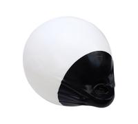 Tbest Boule de Pare-Chocs Gonflable en PVC pour Bateau, Grande Bouée Ronde pour Yachts, Navires, Voiliers, Tête Noire, Corps Blanc, épaisseur de 3.8mm (A30)