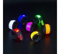 Tbest Bracelets Lumineux LED pour Course à Pied, Cyclisme, visibilité Nocturne, Brassard Réfléchissant, pour Enfants et Adultes, en Plein Air, 7 Pièces (Couleur aléatoire)
