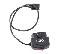 Tbest Câble Adaptateur d'alimentation OBD 18,9 Pouces, avec Bouton de Commutation, Mode Acc, Basse Tension, pour Caméra, Téléphone, Chargement de Voiture, Dvr, Sortie 12V/24V à 5V, 3a