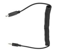 Tbest Câble de Connexion pour Déclencheur à Distance D'appareil Photo, Fil à Ressort Résistant, Compatible avec D5200, D5100, D5300, D5000 et D90, Noir, Longueur 35 Cm à 1,5 m.
