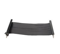 Tbest Câble Riser Pcie 3.0 X16 Câble d'extension GPU 180 Degrés 70 Cm Blanc Flexible Double Connecteur inversé, Blindé Emi Haute Vitesse, Plug and Play pour Montage Vertical GPU (40cm)