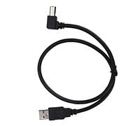 Tbest Câble USB A à B à Angle Droit de 0.5m, Cordon de Synchronisation de Données à Grande Vitesse pour Imprimante, Scanner, Adaptateur de Disque Dur, Conception Permettant de Gagner de l'espace