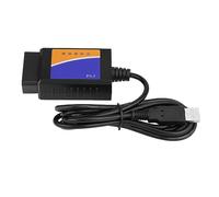 Tbest Câble USB D'interface de Diagnostic de Scanner pour PC, Lecture Claire du Lecteur de Code Lumineux du Moteur, Prise en Charge de Les Protocoles OBD II 12V