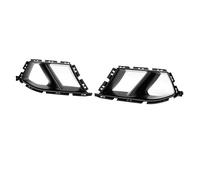 Tbest Cache de Conduit D,Air de Pare Chocs Avant, Prise D,Air Avant Gauche Droite, Paire for Remplacement de Protection de Pare Chocs avec Ajustement OEM en Plastique ABS (Noir brillant)
