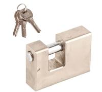 Tbest cadenas de sécurité 2 Pcs Cadenas avec clé, Haute Sécurité 6 Clés Cadenas Horizontal Extérieur à Clé pour Porte moto loquet