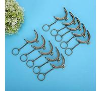 Tbest Cadre de Sac en Métal Kiss Classe Clasp Lock Tone Bronze Retro pour les Amateurs de Sac à Main DIY 10pcs 5cm