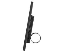 Tbest Cadre Photo Numérique 13 Pouces HD Détection de Mouvement Multifonction électrique avec Télécommande pour Bureau à Domicile Anniversaire Mariage Plastique Métal (Prise UE AC110-240 V)