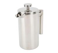 Tbest Cafetière à Pression Française en Acier Inoxydable, 350ml, Double Paroi Isolée, Presse à café Portable pour Voyage