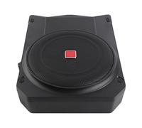 Tbest Caisson de Basses Actif Mince de 10 Pouces, Son Puissant | Gain de place, sortie 800 W, pour système audio du véhicule, télécommande incluse