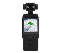 Tbest Caméra d'action Caméra de Sport Caméscope Portable 1080P HD Enregistrement Ultra Clair Objectif Rotatif à 360° Mouvement Anti-secousse Double Lumières de Remplissage Batterie 500 (64G)