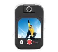 Tbest Caméra d'action HD, Caméra Extérieure avec Lecteur MP3 MP4, Pince Arrière, Enregistrement en Boucle Multifonctionnelle, de Sport Rechargeable pour Le Cyclisme en Plein
