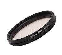 Tbest Caméra de Caméra Junestar Filtre Gol Streak Anamorphique Effet Photographie Accessoires Verre Optique Aluminium Cadre en Alliage pour Les Lumières de Nuit Shoting Level Wides (46MM)