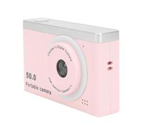 Tbest Caméra Numérique HD 50MP 1080p Video 8X Zoom Double Caméras Arrière Avant avec Filtres à Lumière de Remplissage pour Enfants Photographie ABS Écran 2,4 Pouces (Rose)