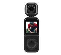 Tbest Caméra Portative 4K avec Objectif Rotatif à 180°, Contrôle par Application Avant et Arrière, Double écran de 1,53 Pouces, Compatible Wi-FI pour L'enregistrement de la Vie en