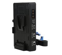 Tbest Camera V Mount Battery Plate Plaque d'alimentation DC 8V 12V 15V USB Charge Rapide avec Une Pince à Canne de 15 Mm Type C PD80W Interface Bidirectionnelle pour Les Cinéastes
