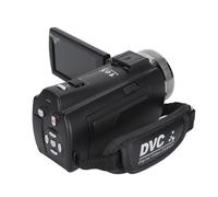 Tbest Caméscope Handycam D'enregistrement Vidéo HD, 30MP 1080P HD Écran LCD TFT 3 Pouces Zoom 16x Vision Nocturne Caméra Vlogging avec Microphone Support de Téléphone pour Télécommande