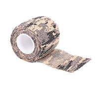 Tbest Camo Cohésive Bandage Bande Wrap, Tactique Élastique Stretch Auto-adhésif Bandage Non-tissé Wrap Fusil Gun Chasse Tape(Camouflage ACU)