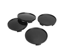 Tbest Capeur Central du Moyeu de Roue 63 Mm Proof D'impact élégant Durable avec Couvercle de Protection en Métal pour le Véhicule de Bord de Voiture Abs en Acier Inoxydable 4pcs