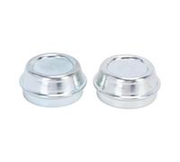 Tbest Capuchon Anti-poussière de Moyeu de Roue de Remorque, en Acier galvanisé, Couvercle de Graisse Anti-Impact Durable, Empêche Les Dommages à L'essieu pour Alko 48mm 2 Pièces
