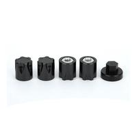 Tbest Capuchon Central de Jante de Roue RC, écrou M4 pour Capuchon de Roue de Voiture RC 4 pièces pour Traxxas TRX4 Axial SCX10 90046 D90 RC Car(Noir)