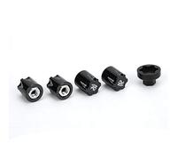 Tbest Capuchon Central de Jante de Roue RC, écrou M4 pour Capuchon de Roue de Voiture RC 4 pièces pour Traxxas TRX4 Axial SCX10 90046 D90 RC Car(Noir)