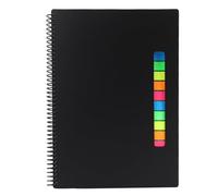 Tbest Carnet Réutilisable de 180 Pages, Reliure Spirale | Papier effaçable, organisation intelligente, comprend des notes autocollantes, compatible avec iOS et
