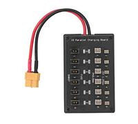 Tbest Carte de Charge Parallèle XT60 à 6 Canaux avec Fiche Banane de 4,0 Mm pour Batteries au Lithium, Batterie Multiple Compacte et Sûre pour Drones et Modèles RC