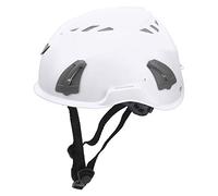Tbest Casque d'escalade Léger et Durable avec Ajustement Réglable, Absorption d'impact pour l'alpinisme, la Grève et l'équipement de Protection (WHITE)