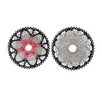 Tbest Cassette 12V, Cassette VTT 12 Vitesses, Cassette De Vélo 9/10/11/12 Vitesses,32/36/42/46T,Cassette De Vélo De Route,Roue,Pignon De Vélo,Accessoires De Rempment De Vélo (12S 11-50T Argent No