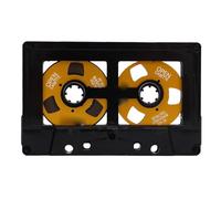 Tbest Cassette D'Enregistrement de 50 Minutes, Coque en ABS de qualité Supérieure avec Roue Plaquée Métal, Bobine Vide Robuste Résistante à l'usure pour Enregistrement de Musique,