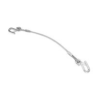 Tbest Chaîne de Sécurité pour Remorque, Câbles Métalliques Robustes avec Crochets en S pour Sécuriser Votre Camping-car, Acier galvanisé, 70 Cm, 28 Po, capacité de Charge de 3 500 Lb