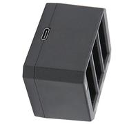 Tbest Chargeur de Batterie à 3 Canaux pour Camera Charge Fast Durable Plastic Black Channels Sports Sports