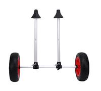 Tbest Chariot de Kayak Largeur de Largeur à Métaux Pliable Transport de Porte-remorque de Porte-canoë avec des Pneus Solides de 10 Pouces pour Les Kayaks Canoës Petits Bateaux