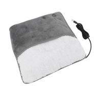 Tbest Chauffe-pieds électrique, Coussin Chauffant en Polaire alimenté par | Polaire douce, conception portable, compatible avec adaptateur 5V, multi-usage pour les mains, la taille