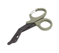 Tbest Ciseaux de Survie, Conception Ergonomique, Lame Dentelée (OD Green) | Acier inoxydable durable, Idéal pour les premiers secours, Outil de camping en plein air, Utilisation pour le jardinage,