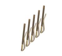 Tbest Clamp/Holder d'argent électroplaté en Acier élevé Plume Robuste pour Le Sac Brèf (Balayage Ancien)