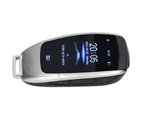Tbest istance Intelligente pour Voiture, Entrée sans ran Tactile de 2 Pouces, Boutons Latéraux, Déverrouillage Automatique, 200 Jours de Veille avec Lève-vitre, pour (Silver)