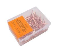 Tbest Clous en Fer à Cheval Plaqués Cuivre, 250 Pièces, Antirouille, équipement d'équitation pour Soins des Sabots de Cheval, Taille E3 45mm, Fournitures pour Animaux de Compagnie (51mm E5)