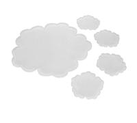 Tbest Coaster Fleur en Silicone Moule Ensemble, Grand Design Fleur | Matériau en silicone flexible et durable, lisse, idéal pour la décoration DIY.