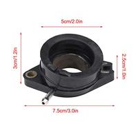 Tbest Collecteur D'admission de Carburateur de Moto, Joint en Plastique Durable, Parfaitement adapté pour TTR 225 XT225, Noir 7.5x3 2.5cm