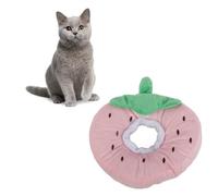 Tbest Collier de Cône de Chat Collier élisabéthain de Récupération Douce pour Chats Conception de Fruits Mignons, Empêche Le Léchage et L’Infection, Soins Post-chirurgicaux des Plaies pour Chatons