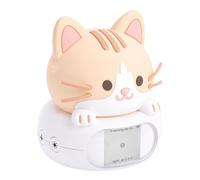 Tbest Compagnon Robot de Bureau AI avec Commandes Vocales, Veilleuse LED pour Chambre à Coucher, Robot de Chat d'apprentissage pour Enfants et Maison, Matériel PC sécurisé et Contrôle WiFi (Chat)