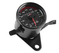 Tbest Compteur Kilométrique Led 12v, Tachymètre Rétro de Haute Précision pour Moto Oe-2601, Ajustement Universel Cruiser Chopper