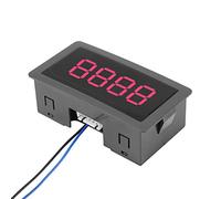 Tbest Compteur Numérique de Panneau avec Affichage LED, 4 Chiffres (rouge) | Haute précision, installation facile, conserve sa valeur en cas de perte de puissance, adapté à l\'automatisation et aux