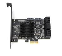 Tbest Contrôleur Sata Pci Pci E vers Carte D'extension de Contrôleur Sata3.0 Carte D'extension D'interface Sata3.0 à 8 Ports