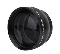 Tbest Convertisseur de TéléObjectif de TéléObjectif Haute Définition 2x pour un Porte-caméra de 52 Mm, Objectif étanche à L'huile pour la Photographie Photographie en Plein Air